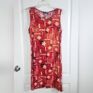 Womens Notations Hawaiian Summer Dress size small Multi Color